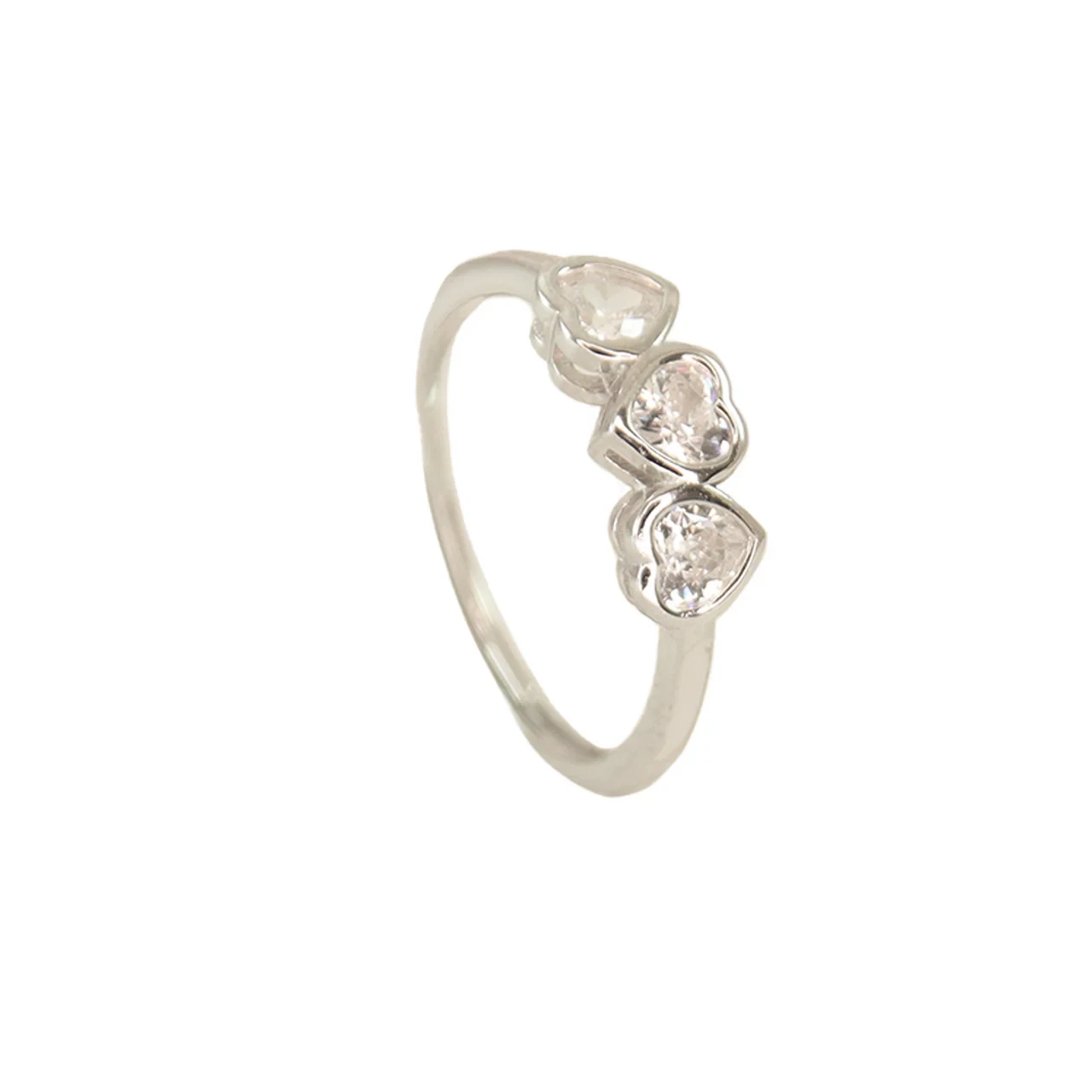 Triple Heart Adjustable Ring