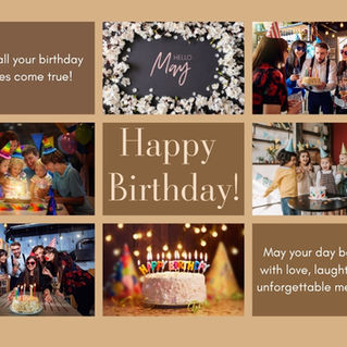 Happy Birthday - May