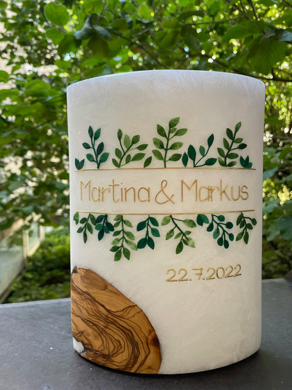 hochzeitskerze holz