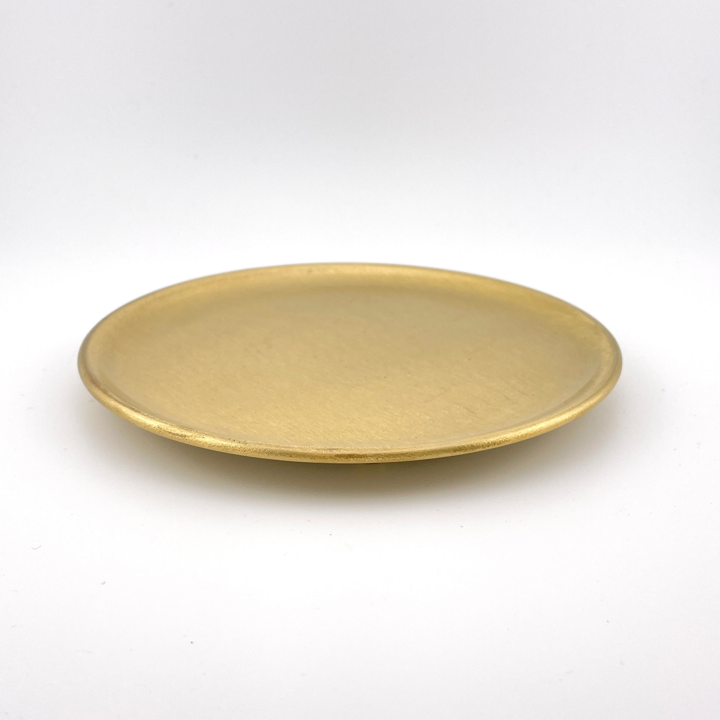 Kerzenteller rund - Gold