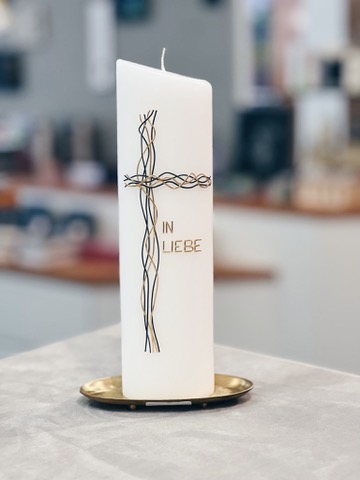 kerze trauer kreuz