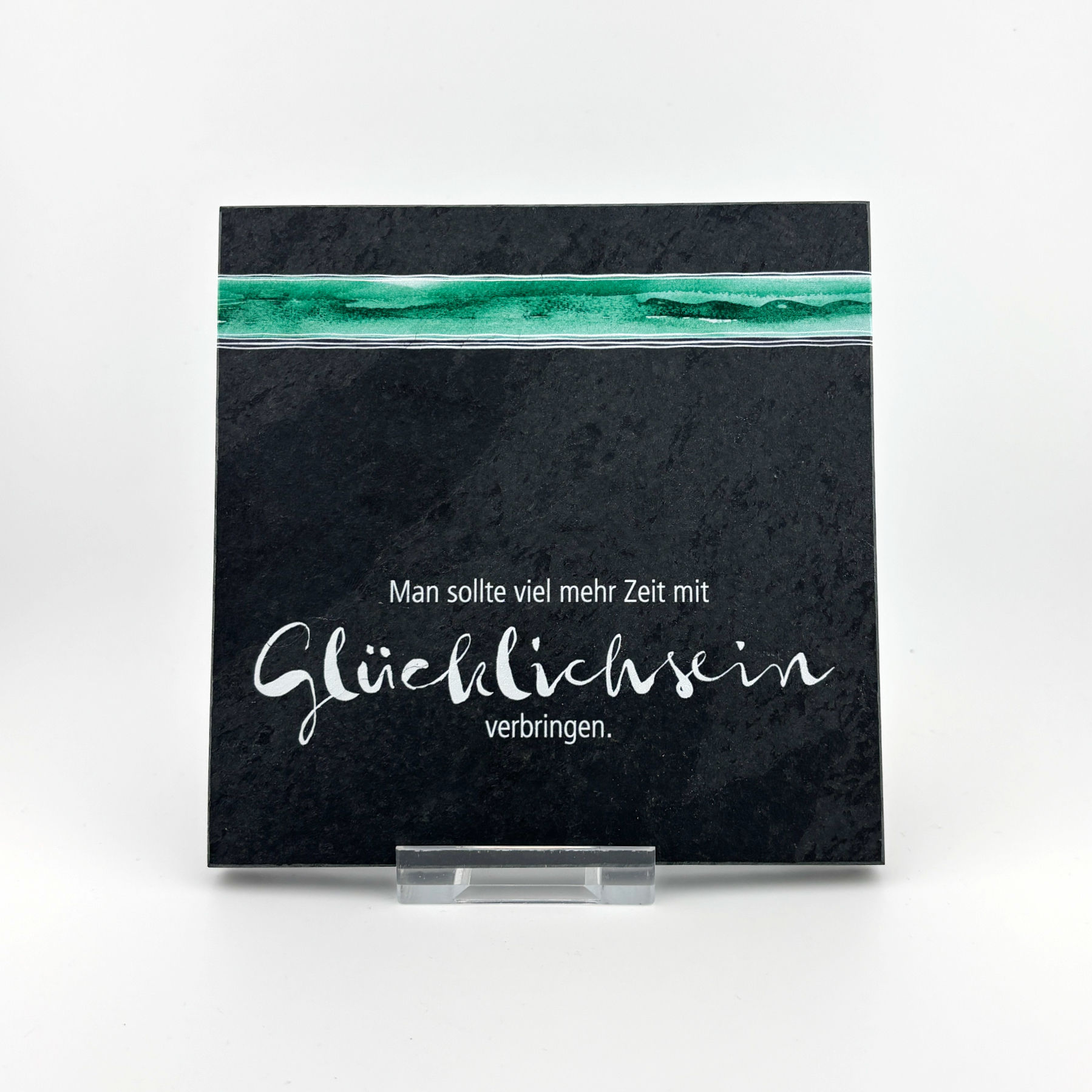 Natursteinplatte Glücklichsein