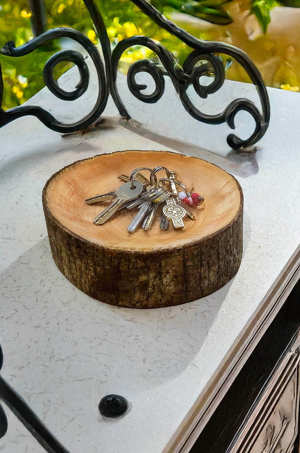 Miniature : Vide-poche en bois massif des Landes - Fourre-tout artisanal