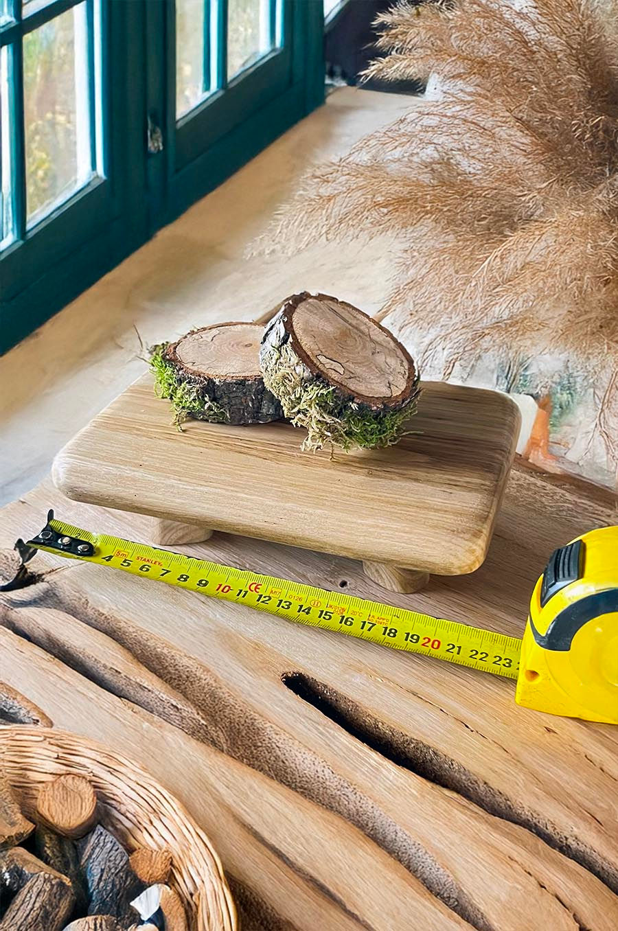 Miniature : Mini Tables ou supports en Chêne Massif (80 ans) huilées et cirées