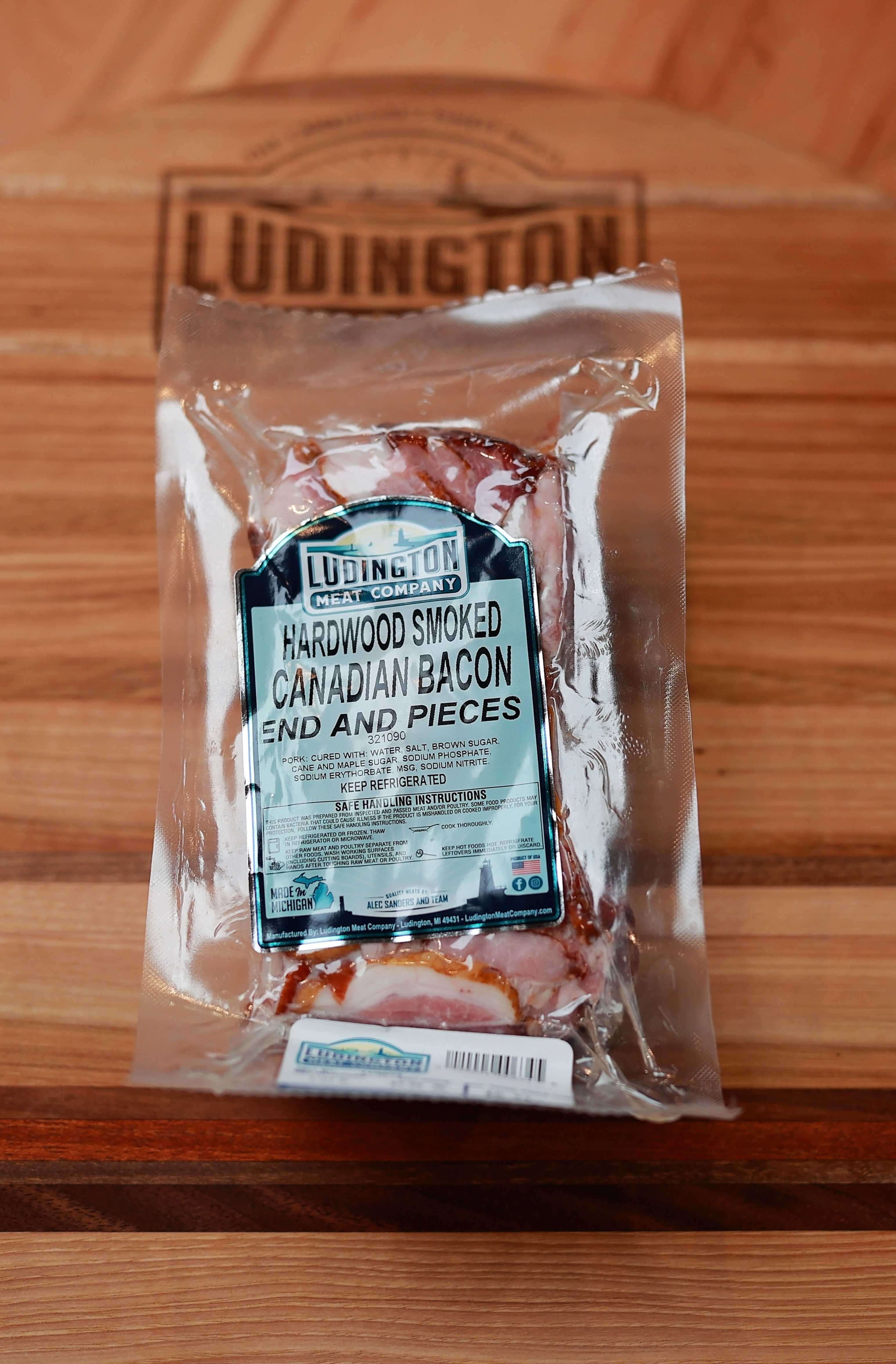 Hardwood Smoked Canadian Bacon (Ends & Pieces)