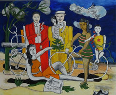 d'après Fernand Leger 
Huile sur toile
12e Printemps des arts 28 mai 2022