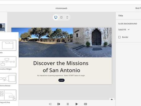 Four tools and four projects in fourteen weeks: a recap of my learning journey into eLearning Authoring Tools.