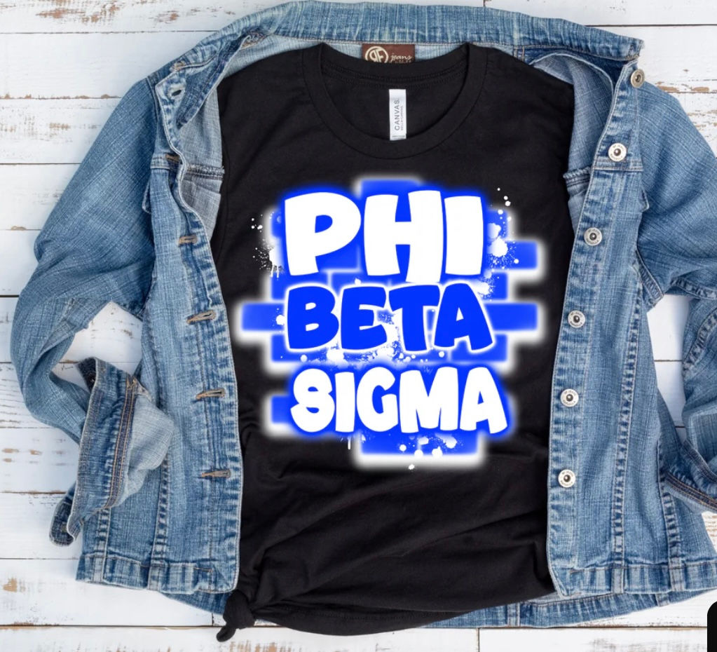 Phi Beta Sigma Fraternity (DTF)-Unisex 100% Cotton Crew T-Shirt