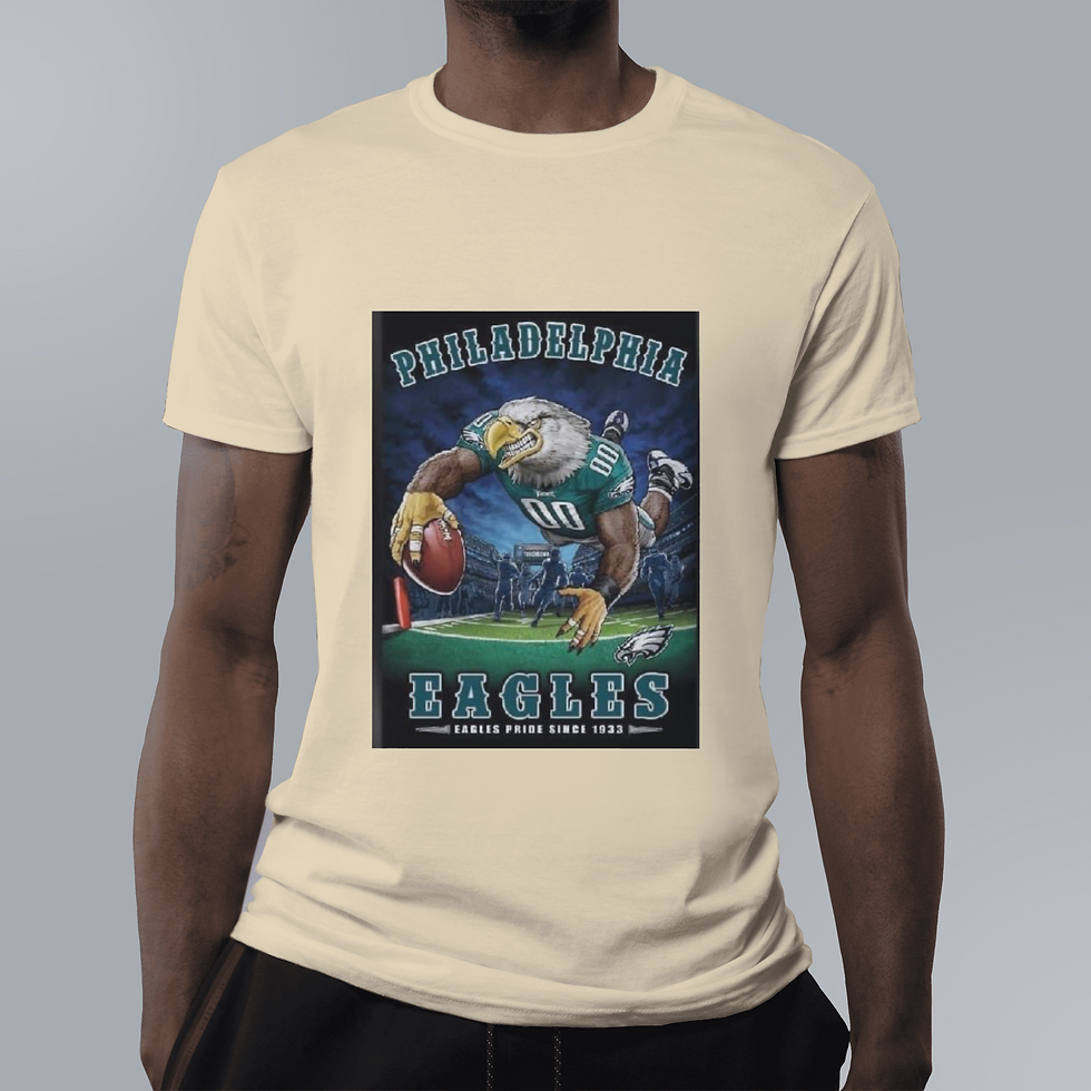 Thumbnail: Philadelphia Eagles (DTF)-Adult Unisex Crew T-Shirt 100% Cotton Short Sleeve