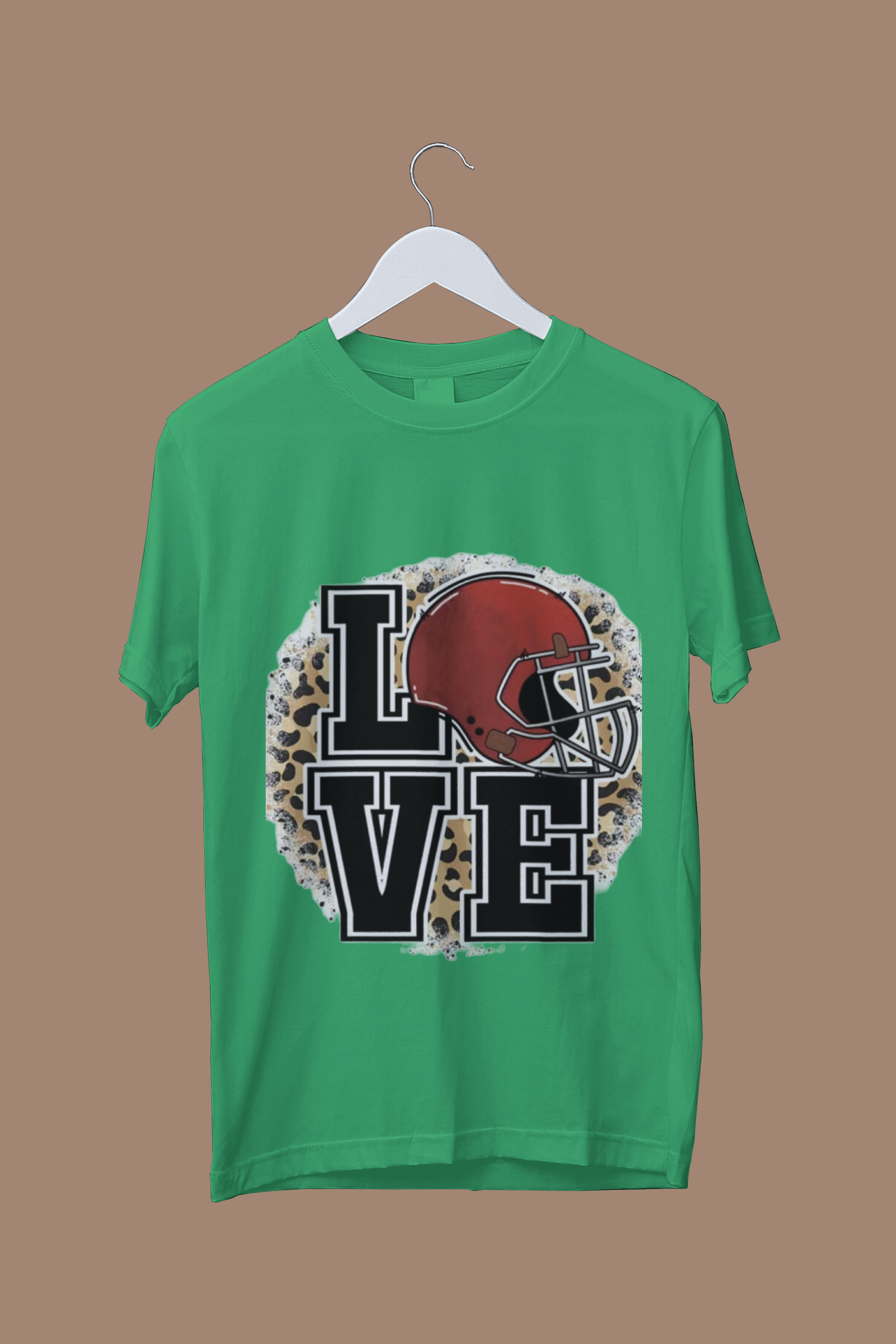 LOVE Football (DTF)-Unisex Crew T-Shirt 100% Cotton