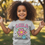 Thumbnail: Cute Floral Girls' Tee – “Flowers and a Smile” DTF, 100% Cotton Short Slee