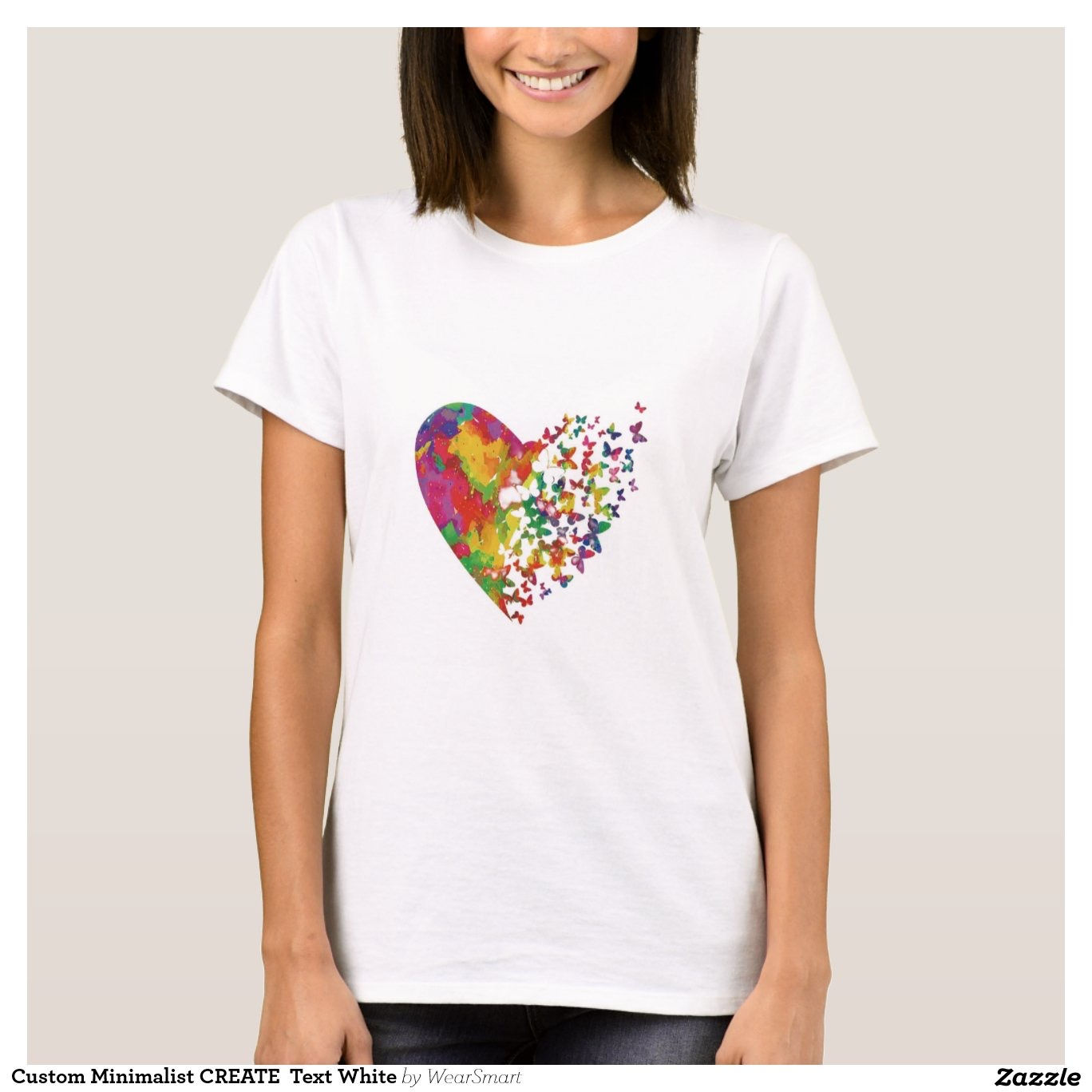 Colorful Heart (DTF)-Unisex Crew T-Shirt 100% Cotton