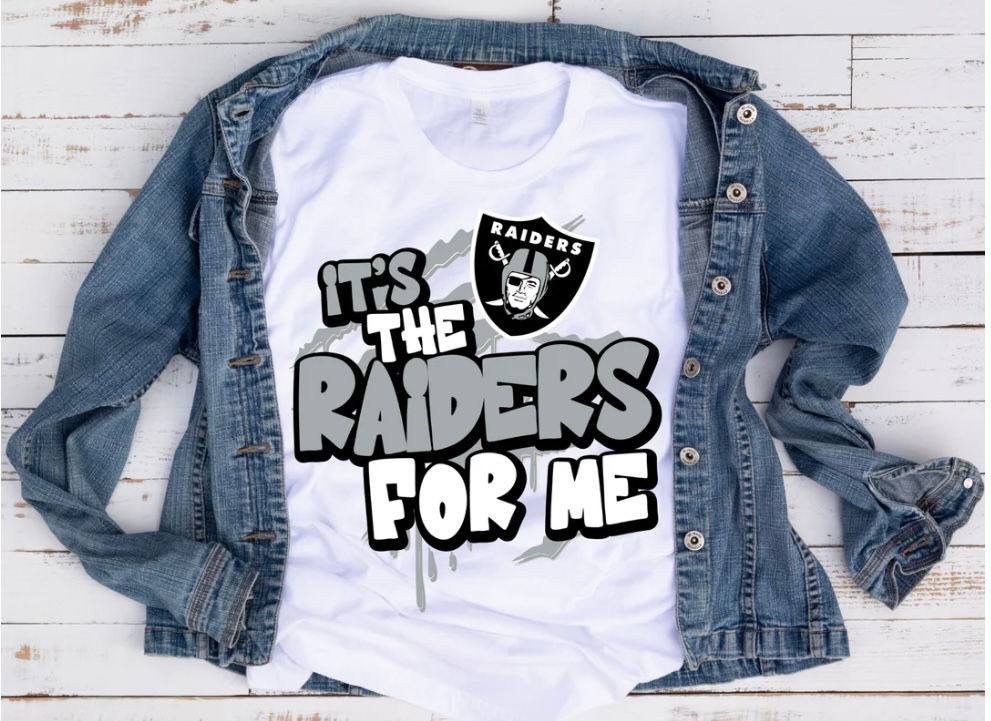 NFL It’s The Raiders For Me (DTF)-Unisex 100% Cotton Crew T-Shirt