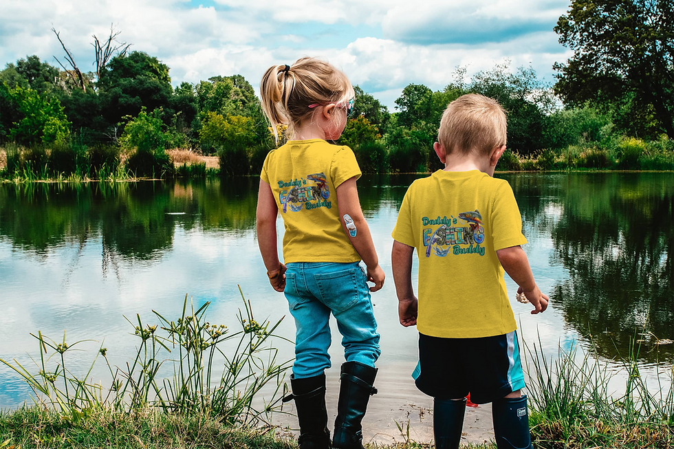 Thumbnail: Daddy’s Fishing  Buddy - Children's T-Shirt 100% Cotton - Short Sleeve