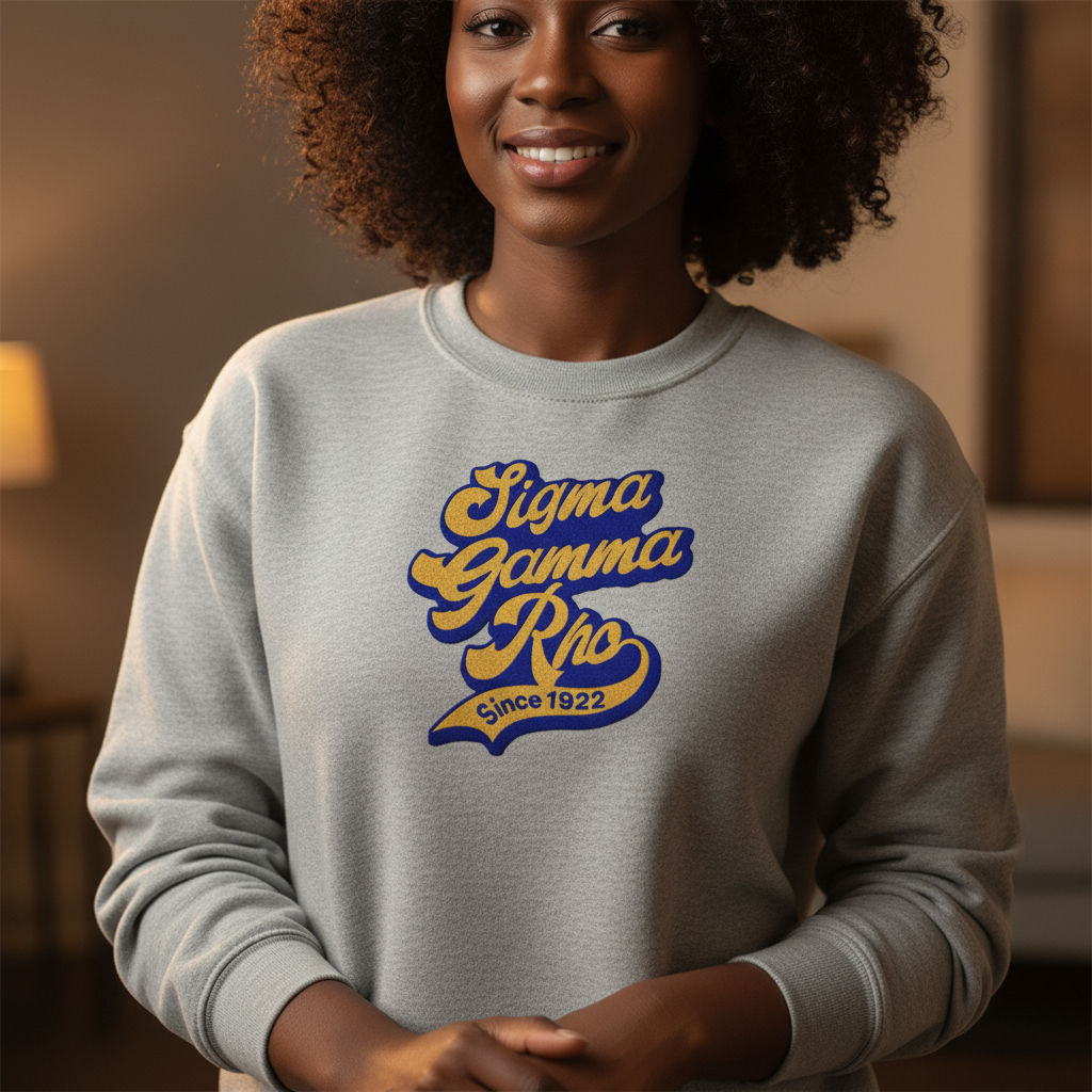 Sigma Gamma Rho Since 1922 Sweatshirt – ΣΓΡ Blue & Gold Sorority Apparel