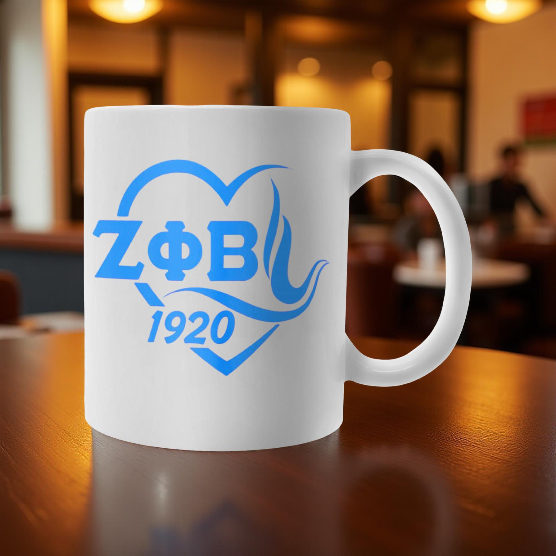 Zeta Mug – ΖΦΒ Sorority Gift, EST. 1920 Ceramic Cup