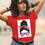 Thumbnail: Puerto Rican Woman Clip Art-Women’s 100% Cotton Short Sleeve Crew T-Shirt