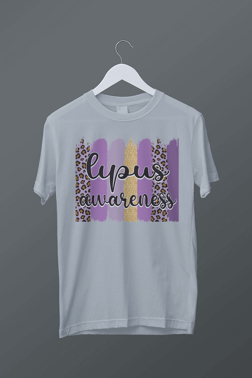 Thumbnail: Lupus Awareness (DTF)-Unisex Crew T-Shirt Relaxed 100% Cotton Short Sleeve