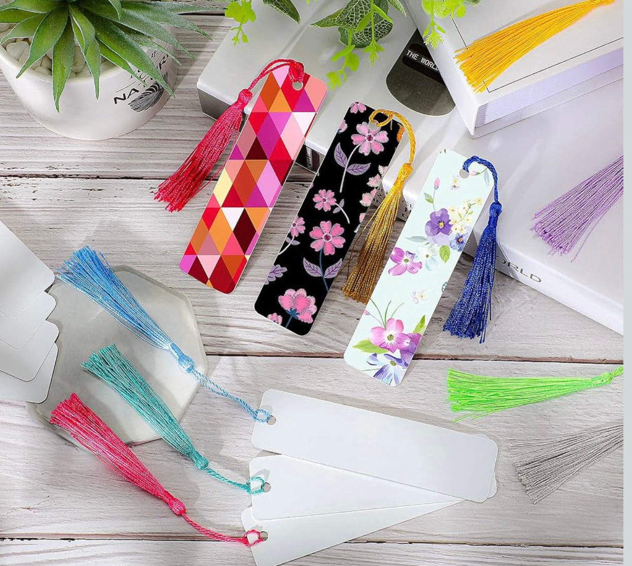 Metal Sublimation Bookmark w/ Tassel - Pack of 5s