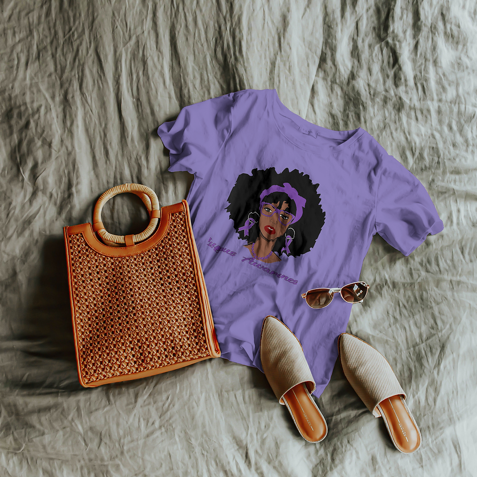 Thumbnail: Lupus Awareness (DTF)-Women’s Crew T-Shirt 100% Cotton Short Sleeve