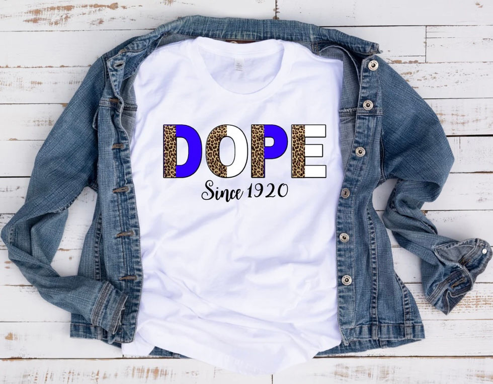 Thumbnail: Dope Sorority ( DTF)-Unisex 100% Cotton Crew T-Shirt