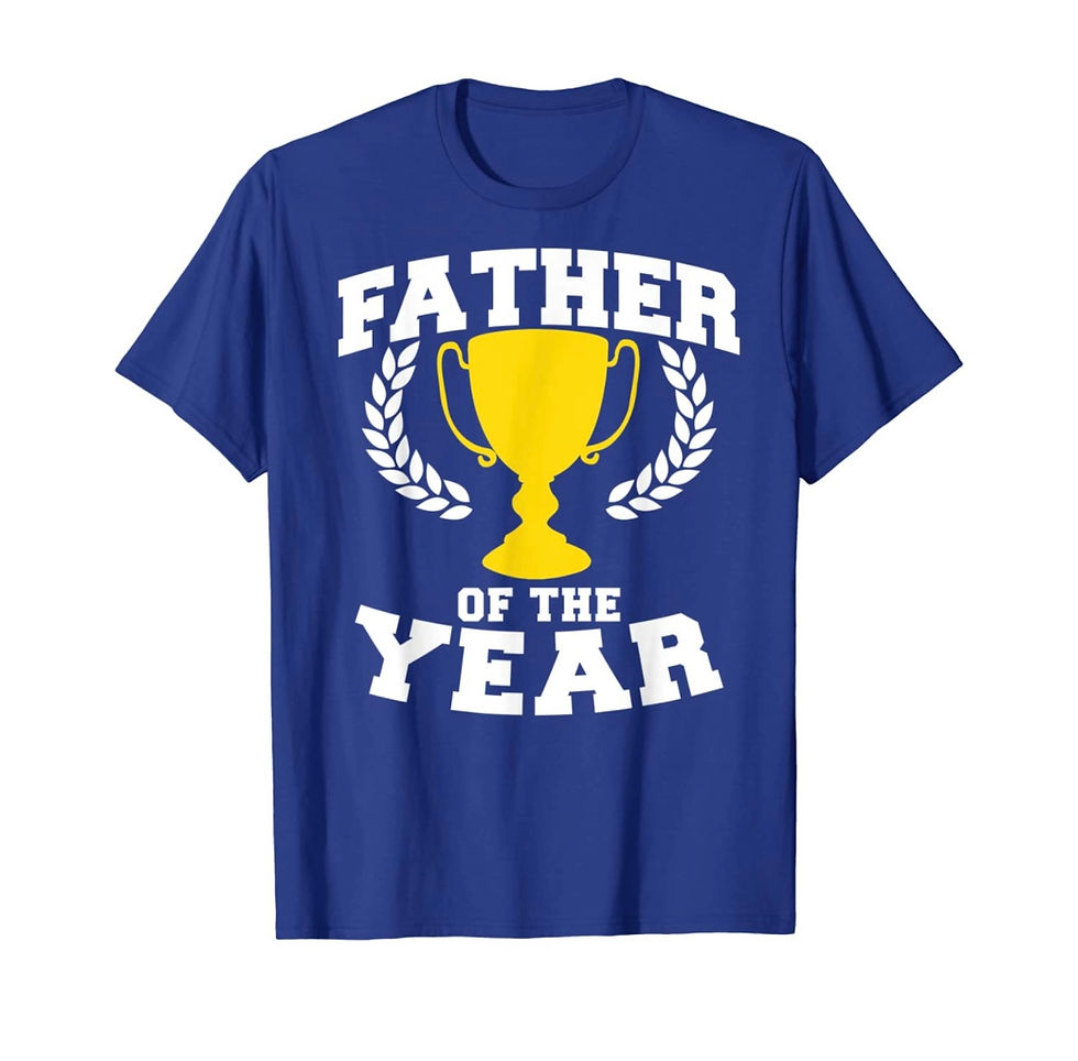 Thumbnail: Father of the Year-Unisex Crew T-Shirt Relaxed 100% Cotton Short Sleeve