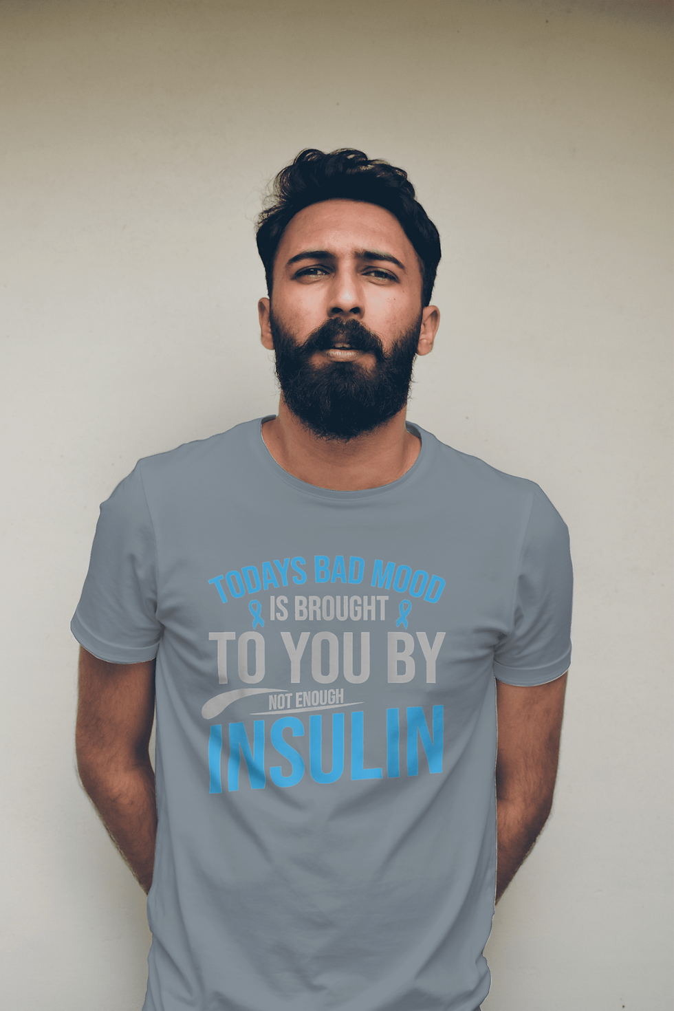 Thumbnail: Today's Bad Mood Is Brought To You By Not Enough-Unisex 100% Cotton Crew T-Shirt