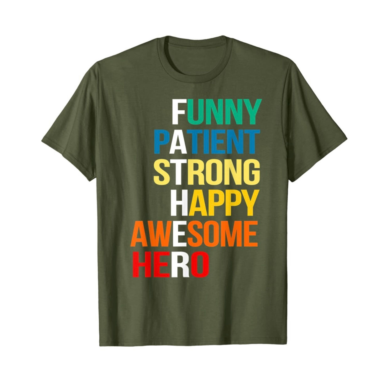 FATHER Funny, Patient-Unisex Crew T-Shirt Relaxed 100% Cotton Short Sleeve