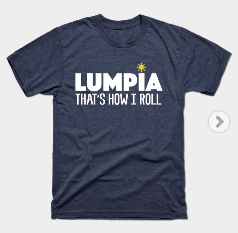 Thumbnail: Lumpia That's How I Roll-Unisex 100% Cotton Crew T-Shirt