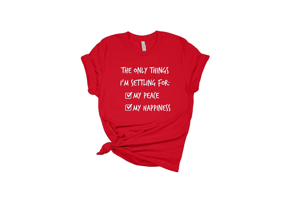 Thumbnail: The Only Thing I’m Settling For Is-Women’s 100% Cotton Short Sleeve Crew T-Shirt