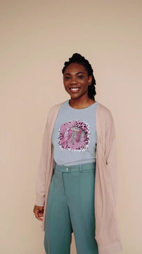 Thumbnail: Pink Out (DTF)-Unisex Crew T-Shirt 100% Cotton Short Sleeve