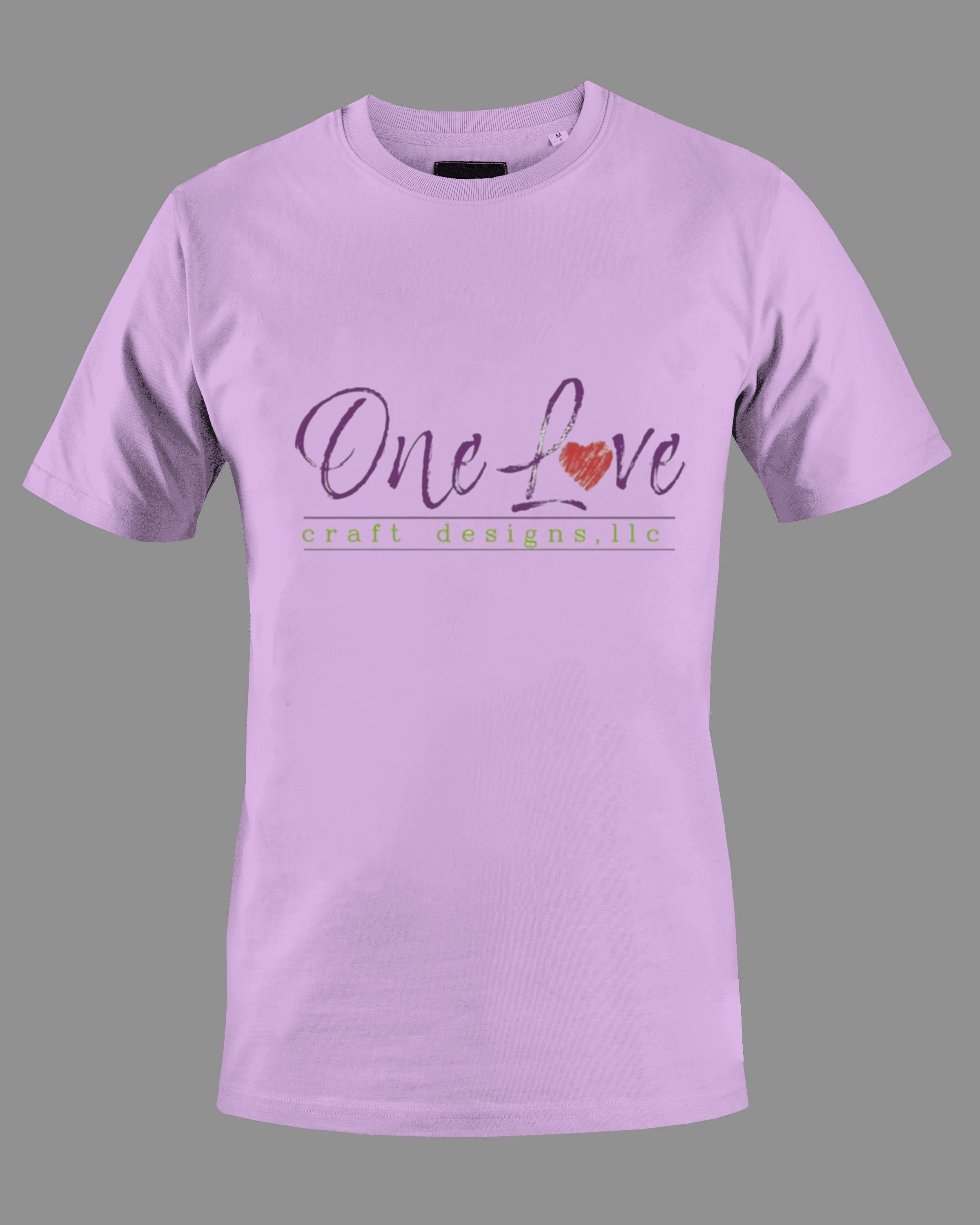 One Love Craft Designs Merch (DTF)-Unisex Crew T-Shirt 100% Cotton Short Sleeve
