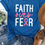 Thumbnail: Faith Over Fear - Women’s Relaxed Tri-Blend Short Sleeve Crew T-Shirt