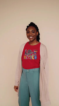 Thumbnail: Love Mexico (DTF)-Unisex Crew T-Shirt 100% Cotton Short Sleeve