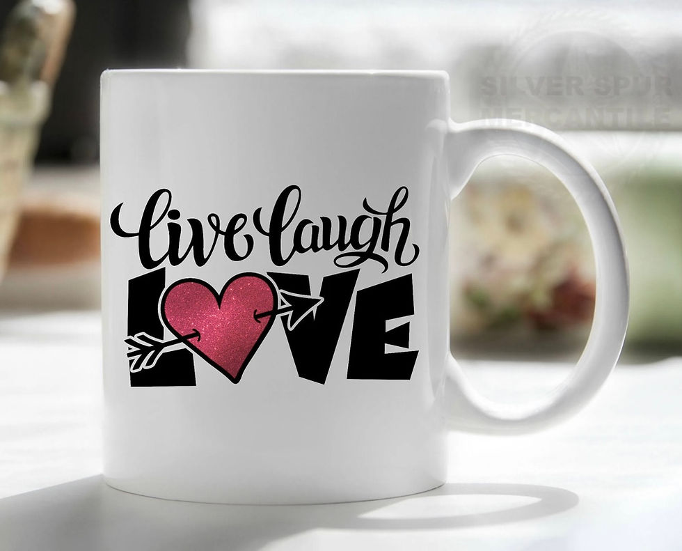 Live Laugh Love - 12 oz. White Ceramic Mug