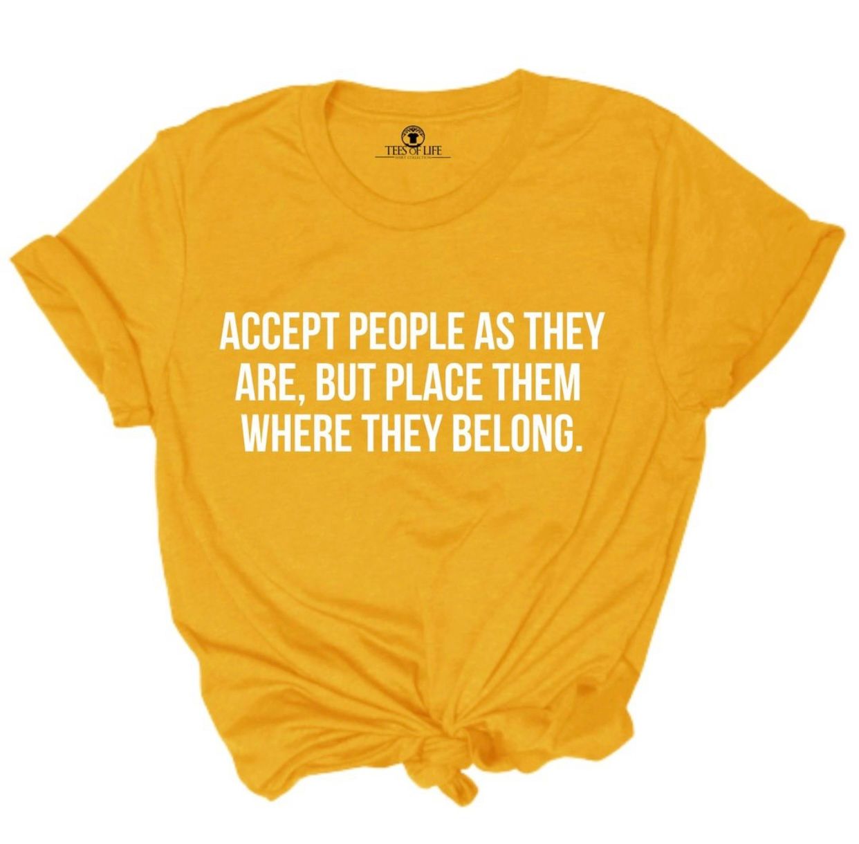 Accept People As They Are - Women’s Relaxed 100% Cotton Short Sleeve Crew