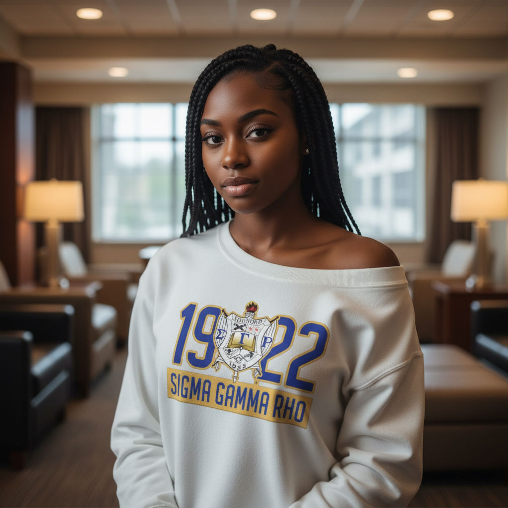 1922 Sigma Gamma Rho Sweatshirt – ΣΓΡ Blue & Gold Sorority Apparel