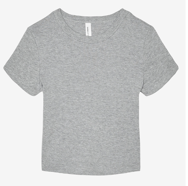 Thumbnail: Personalized WOMEN'S MICRO RIB BABY TEE-Light Colors