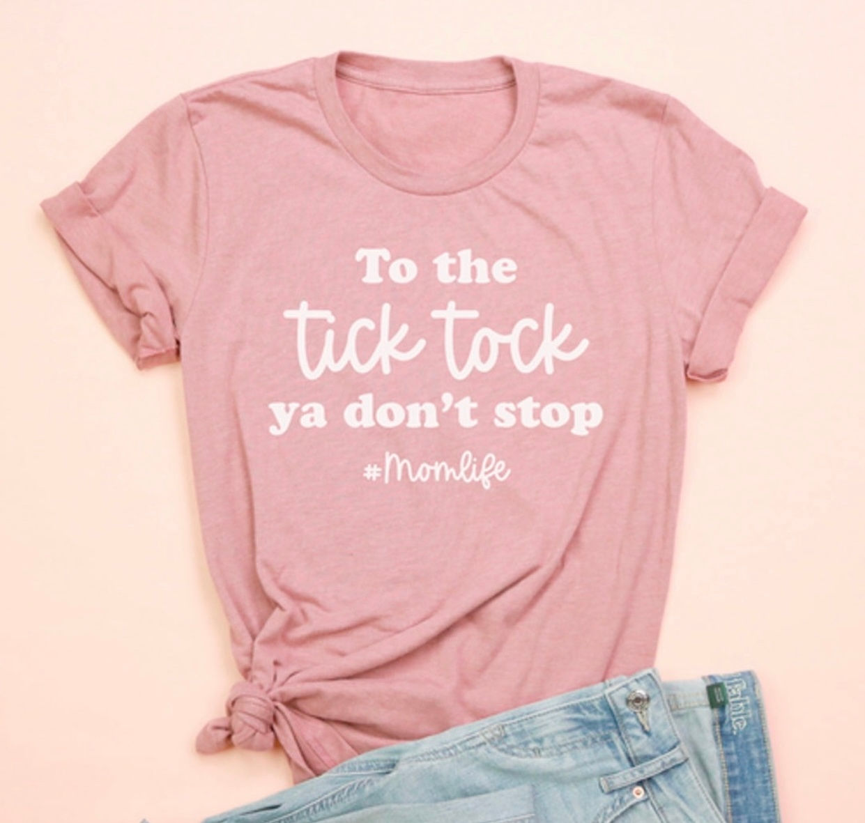 To The Tick Tock You Don't - Women’s Relaxed 100% Cotton Short Sleevwe Cre