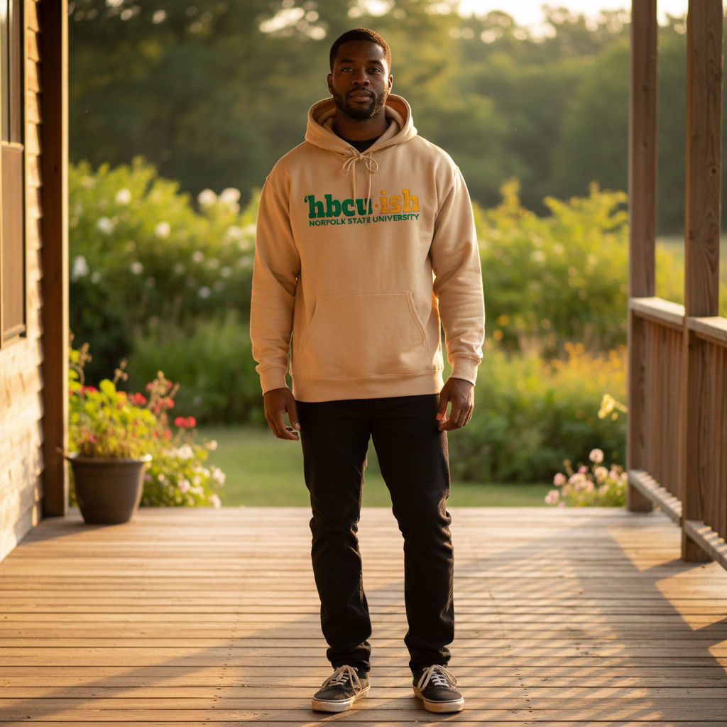 HBCU‑ish Hoodie – Norfolk State University Inspired Green & Gold Collegiate