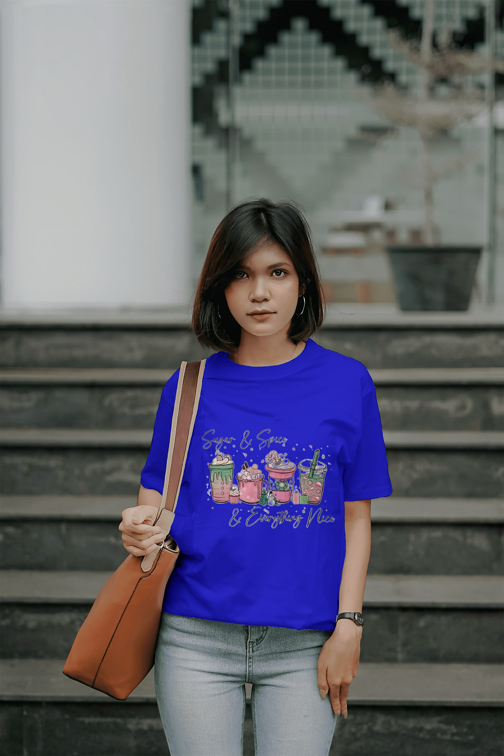 Thumbnail: Sugar & Spice & Everything Nice (DTF)-Unisex Crew T-Shirt Short Sleeve