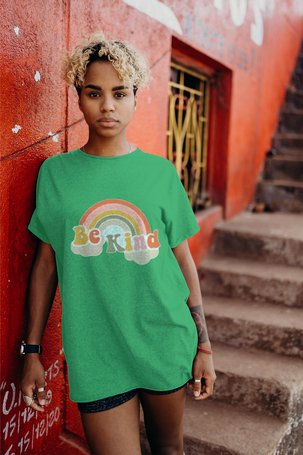 Thumbnail: Be Kind (DTF)-Unisex Crew T-Shirt 100% Cotton