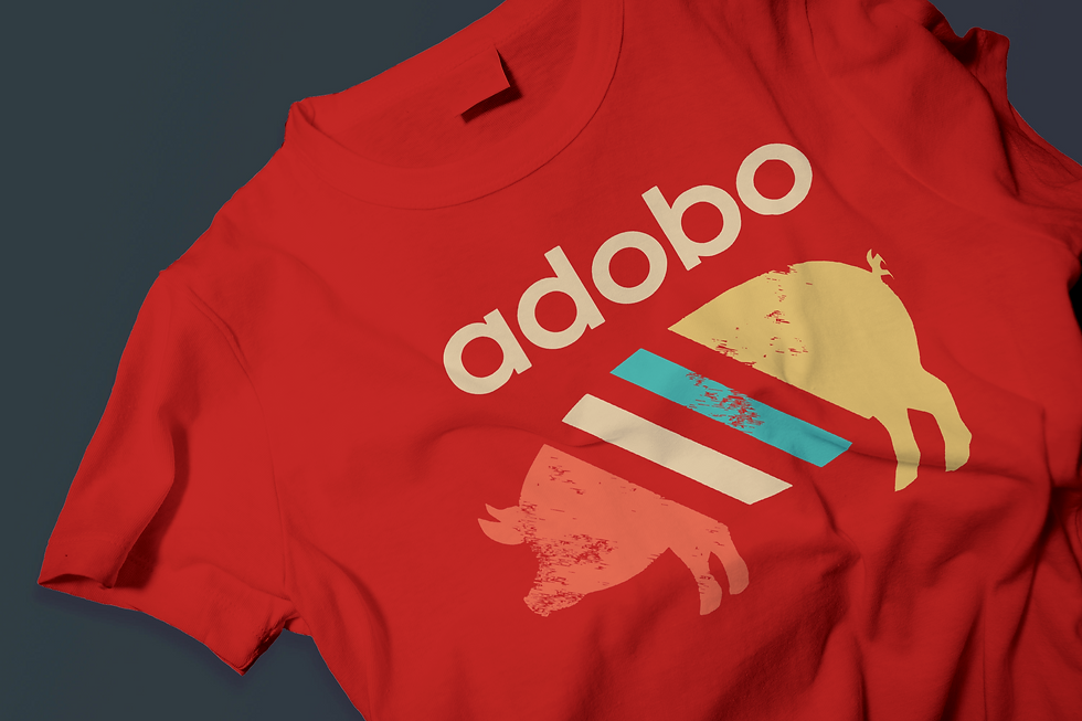 Thumbnail: Adobo Pig 🇵🇭 (DTF)-Unisex 100% Cotton Crew T-Shirt