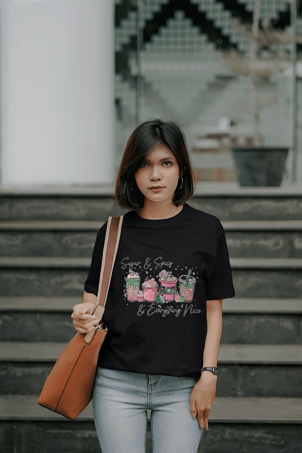 Thumbnail: Sugar & Spice & Everything Nice (DTF)-Unisex Crew T-Shirt Short Sleeve