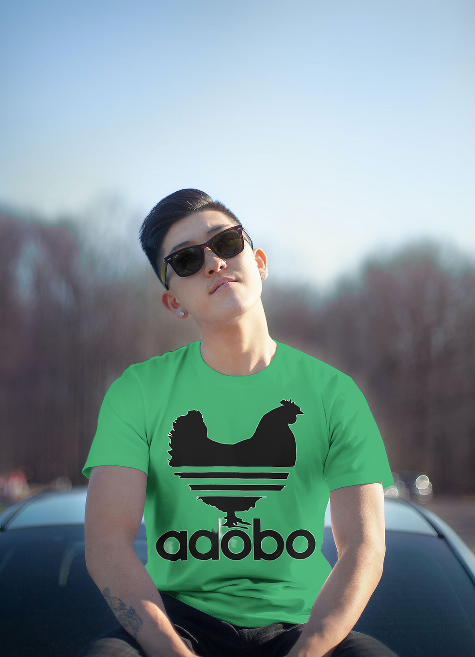 Thumbnail: Adobo-Unisex 100% Cotton Crew T-Shirt