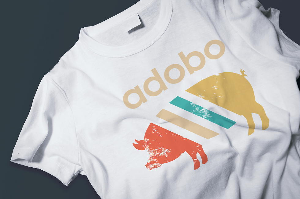 Thumbnail: Adobo Pig 🇵🇭 (DTF)-Unisex 100% Cotton Crew T-Shirt