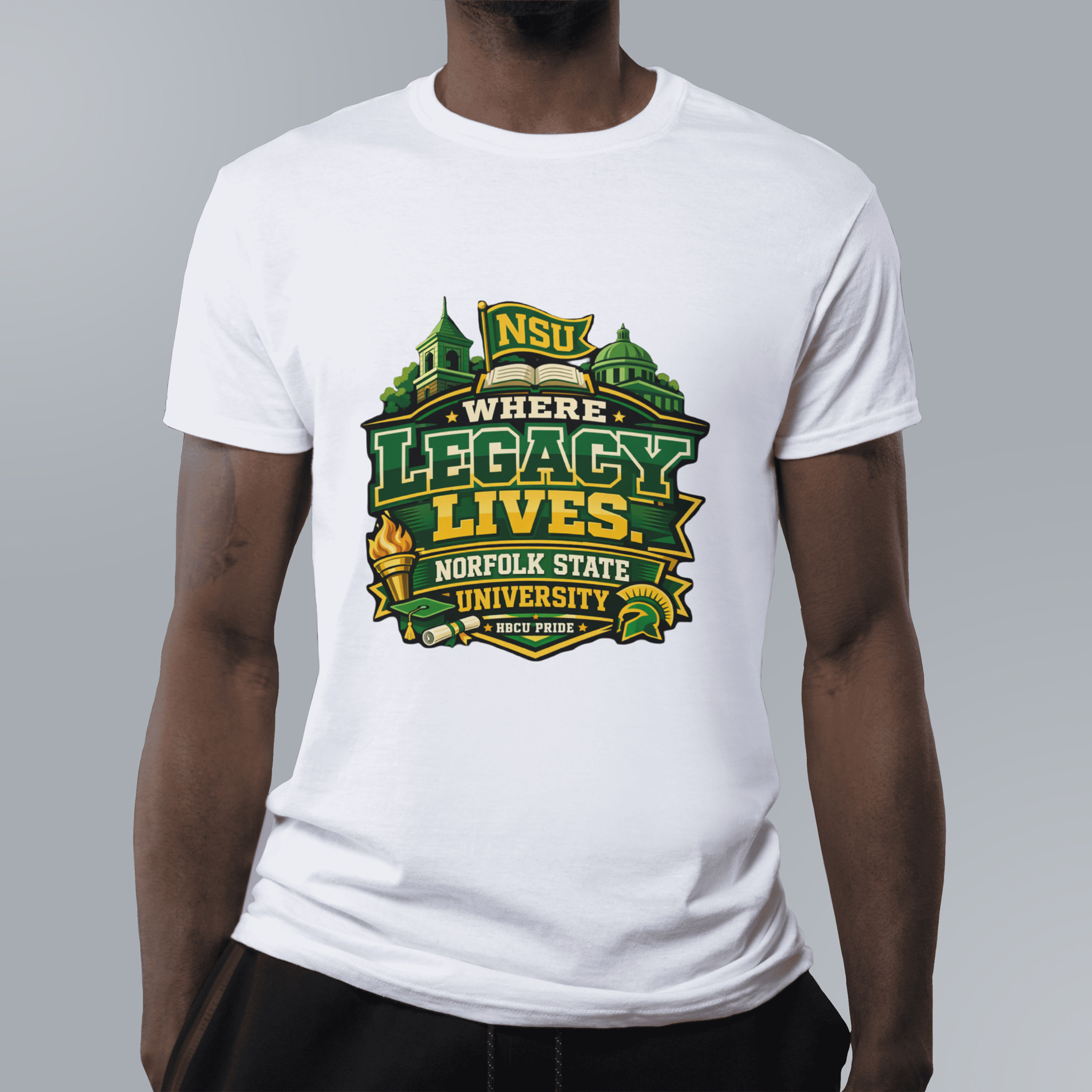 NSU “Where Legacy Lives” HBCU Pride T‑Shirt – Norfolk State University Apparel