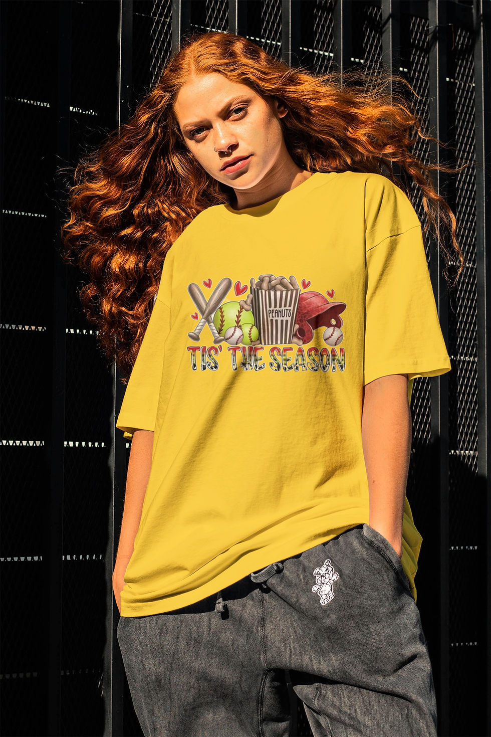 Thumbnail: Bas all Tis The Season (DTF)-Unisex Crew T-Shirt 100% Cotton Short Sleeve