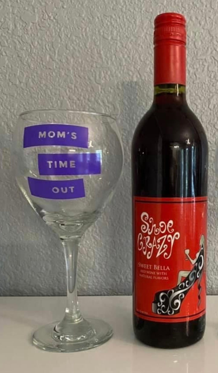 Mom's Time Out - 20oz Red Wine Glass