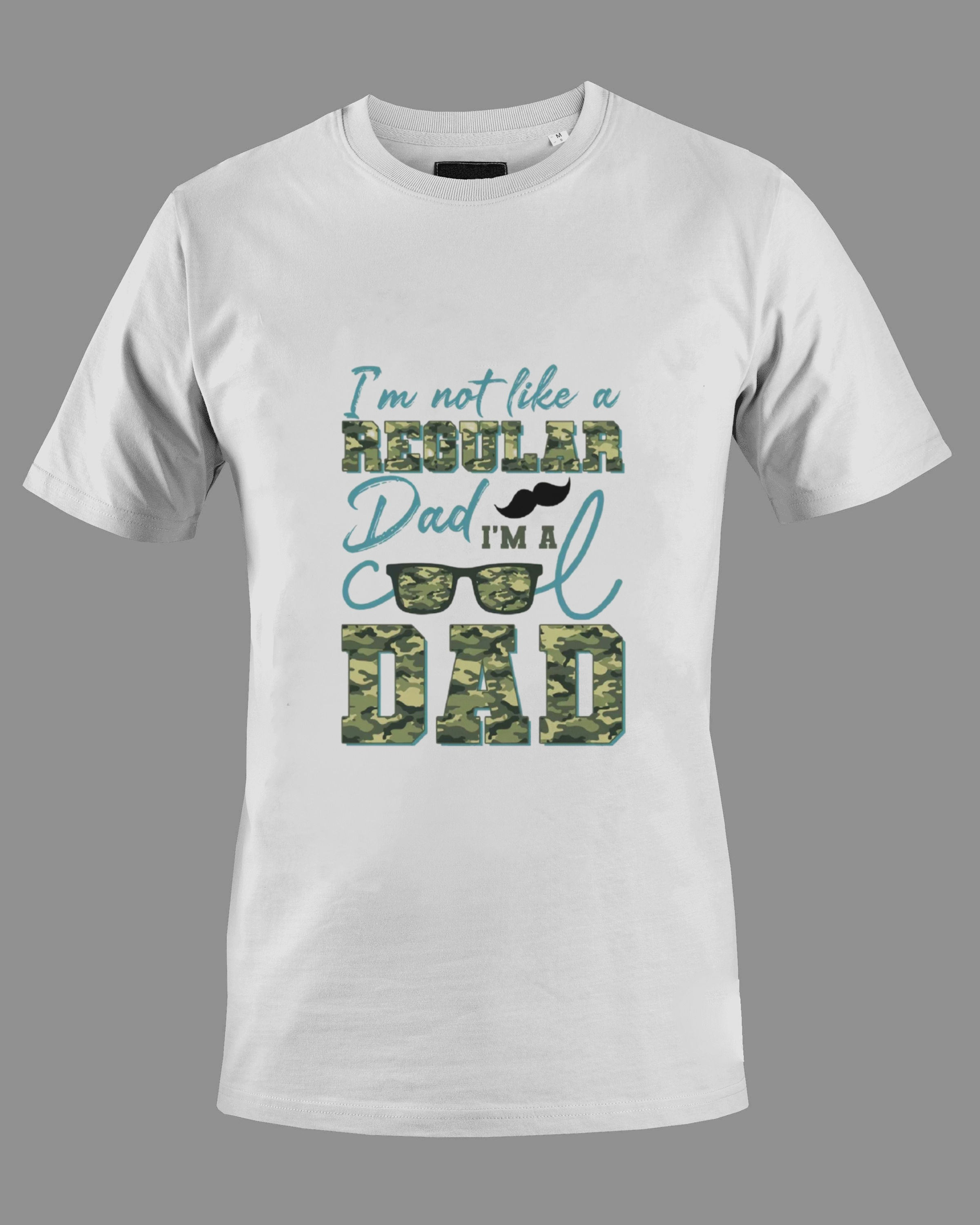 I’m Not Like A Regular Dad (DTF)-Unisex Crew T-Shirt 100% Cotton Short Sleeve